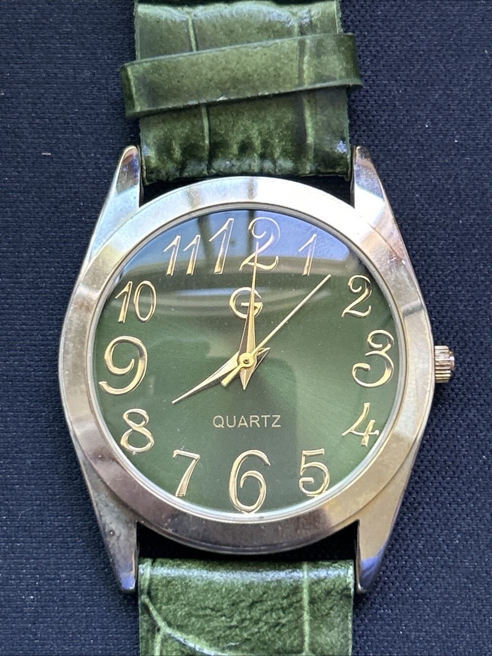Gossip Gold Tone Green Band Women’s Quartz Watch